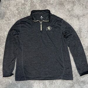 University of Colorado Dark Gray Quarter-Zip Pullover
